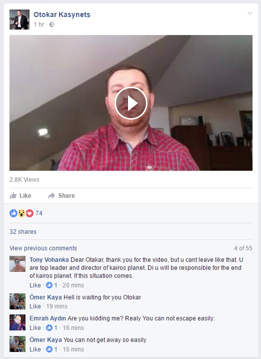 Scammer Otokar Kasynets